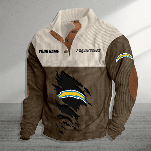 Los Angeles Chargers Colorful Stand Collar Sweatshirt AZBTCSSW000018