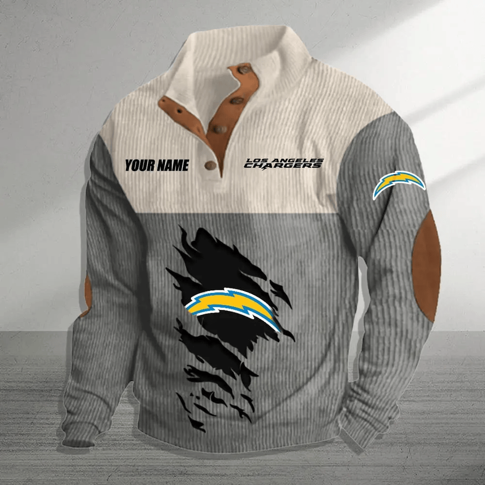 Los Angeles Chargers Colorful Stand Collar Sweatshirt AZBTCSSW000018
