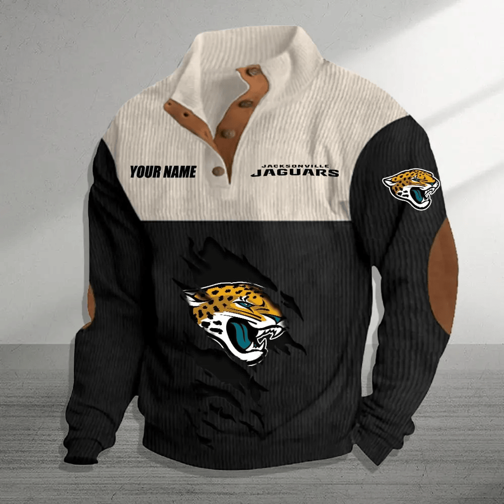 Jacksonville Jaguars Colorful Stand Collar Sweatshirt AZBTCSSW000016