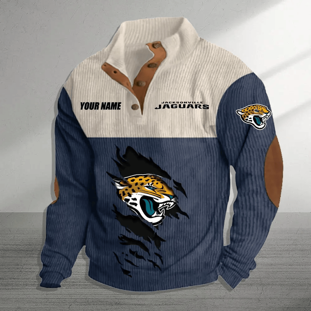 Jacksonville Jaguars Colorful Stand Collar Sweatshirt AZBTCSSW000016