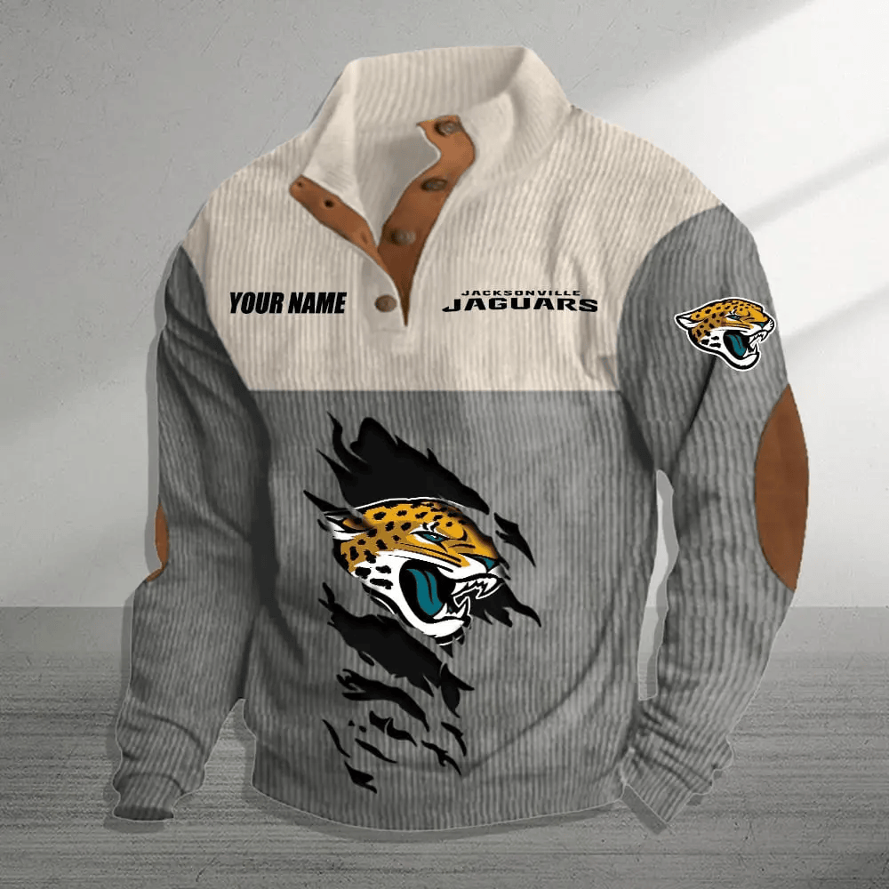 Jacksonville Jaguars Colorful Stand Collar Sweatshirt AZBTCSSW000016