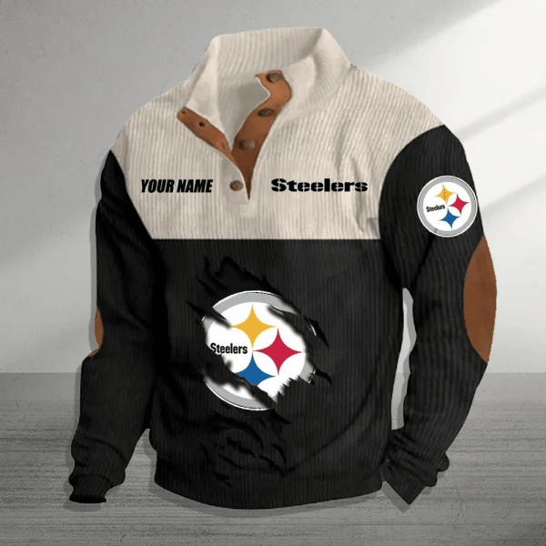 Pittsburgh Steelers Colorful Stand Collar Sweatshirt AZBTCSSW000026