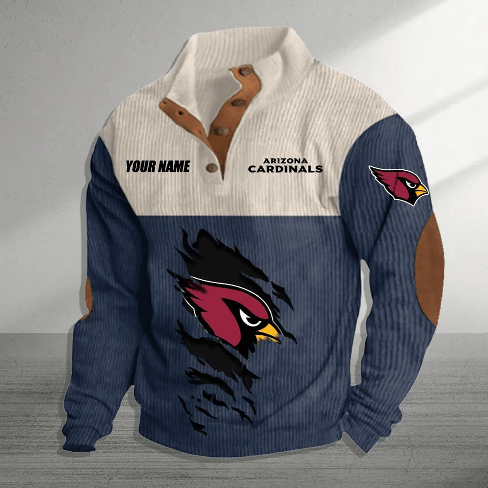 Arizona Cardinals Colorful Stand Collar Sweatshirt AZBTCSSW000023