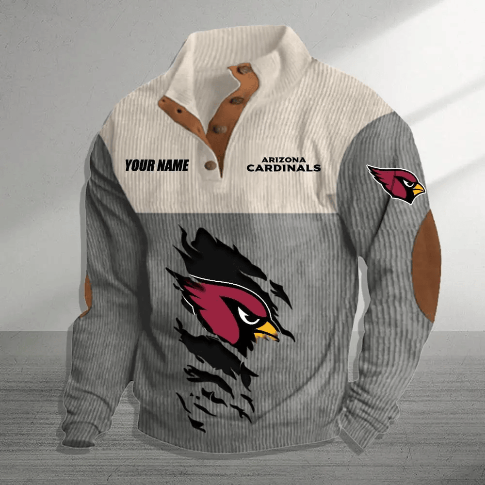 Arizona Cardinals Colorful Stand Collar Sweatshirt AZBTCSSW000023