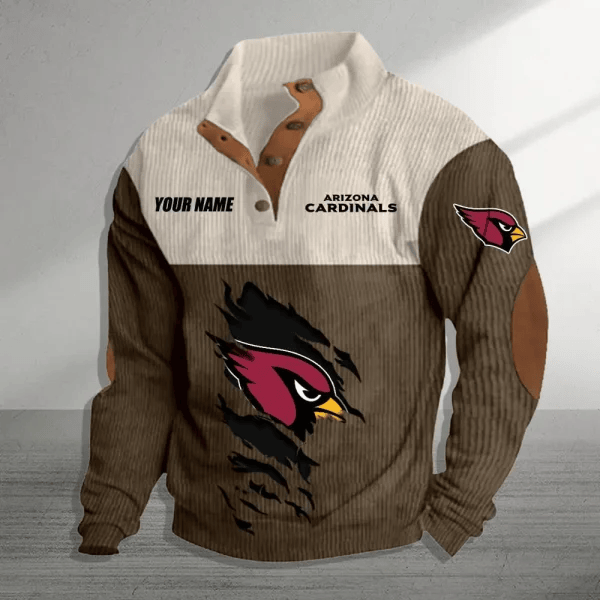 Arizona Cardinals Colorful Stand Collar Sweatshirt AZBTCSSW000023