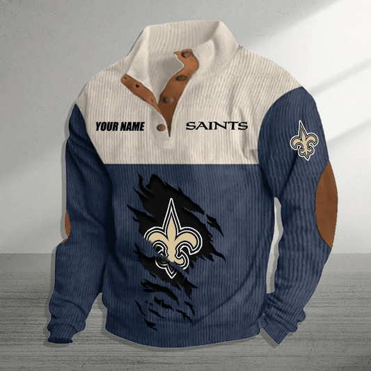 New Orleans Saints Colorful Stand Collar Sweatshirt AZBTCSSW000021