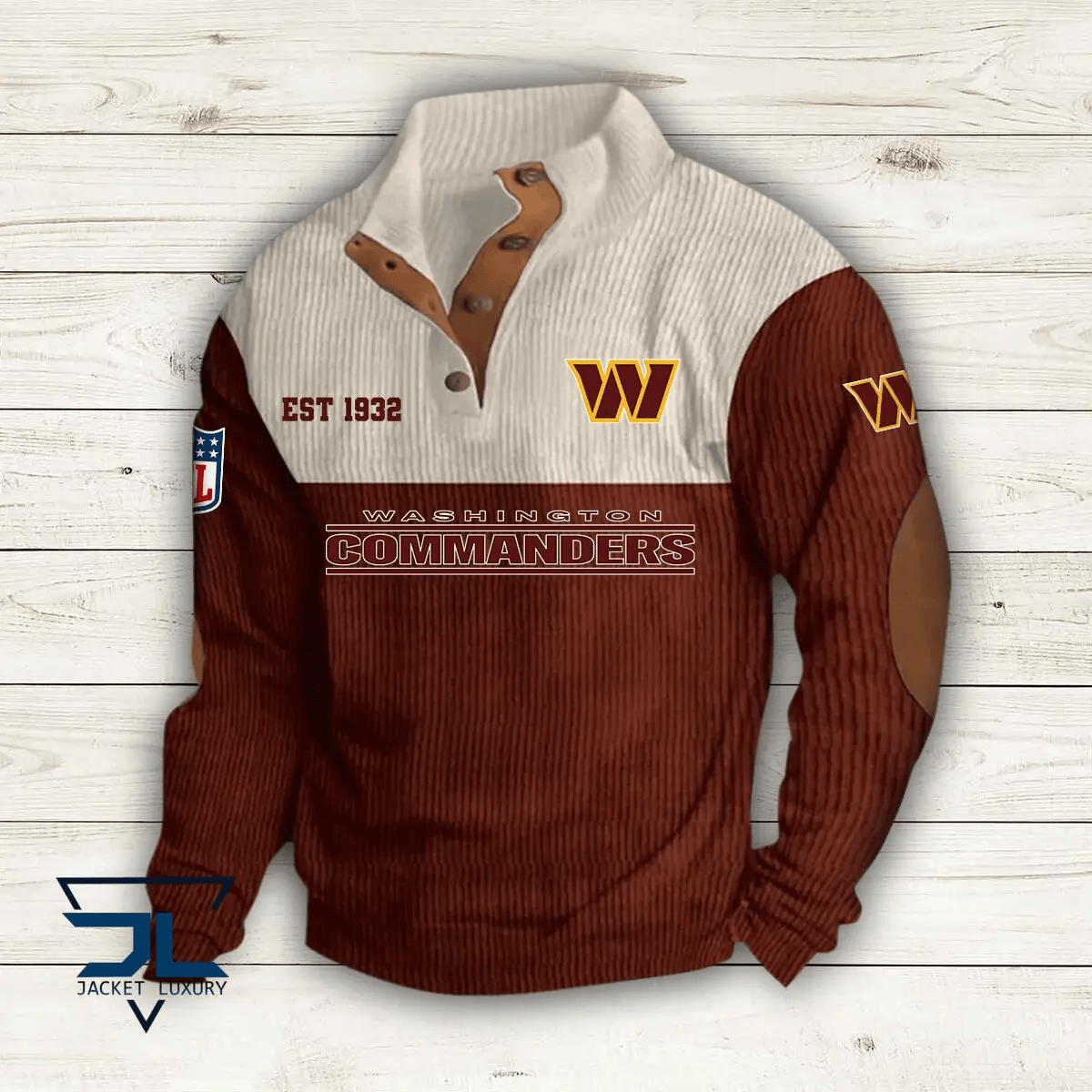 Washington Commanders Colorful Stand Collar Sweatshirt AZBTCSSW000040