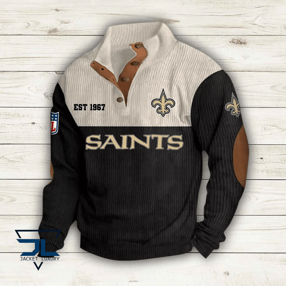 New Orleans Saints Colorful Stand Collar Sweatshirt AZBTCSSW000045