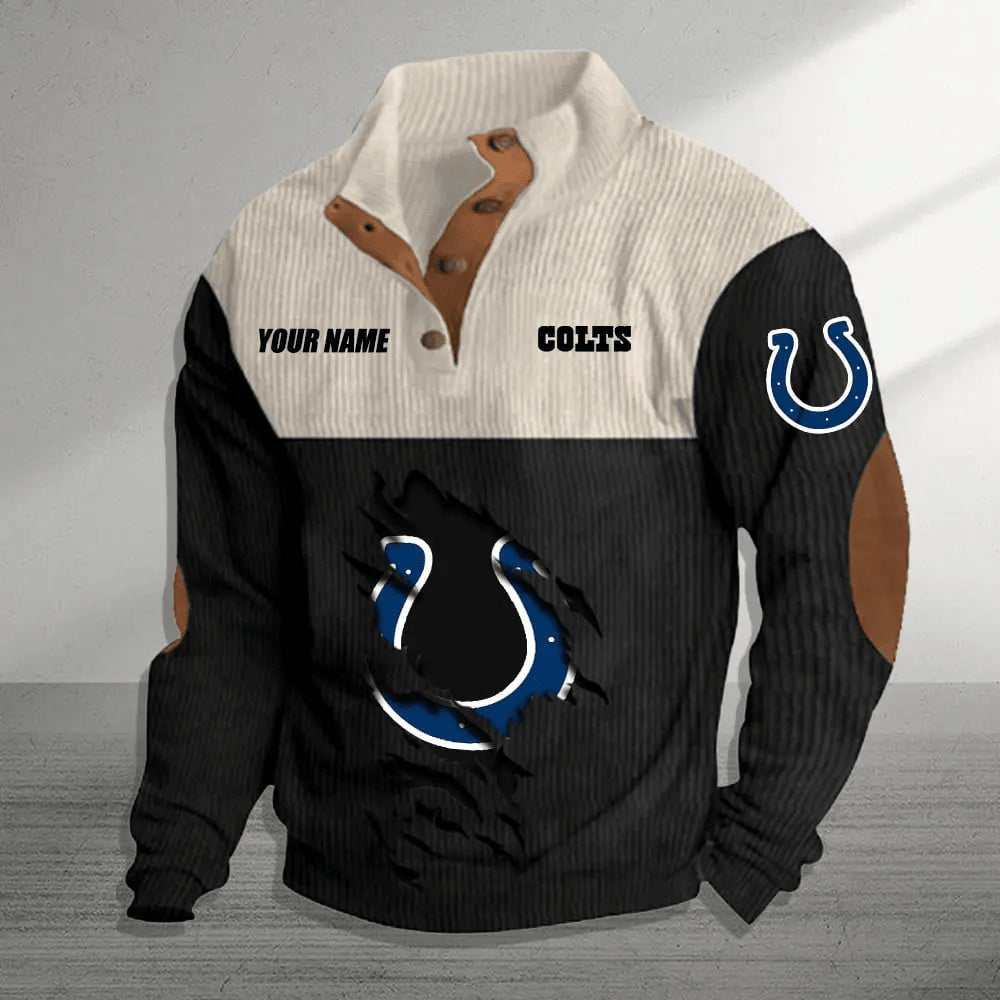Indianapolis Colts Colorful Stand Collar Sweatshirt AZBTCSSW000051