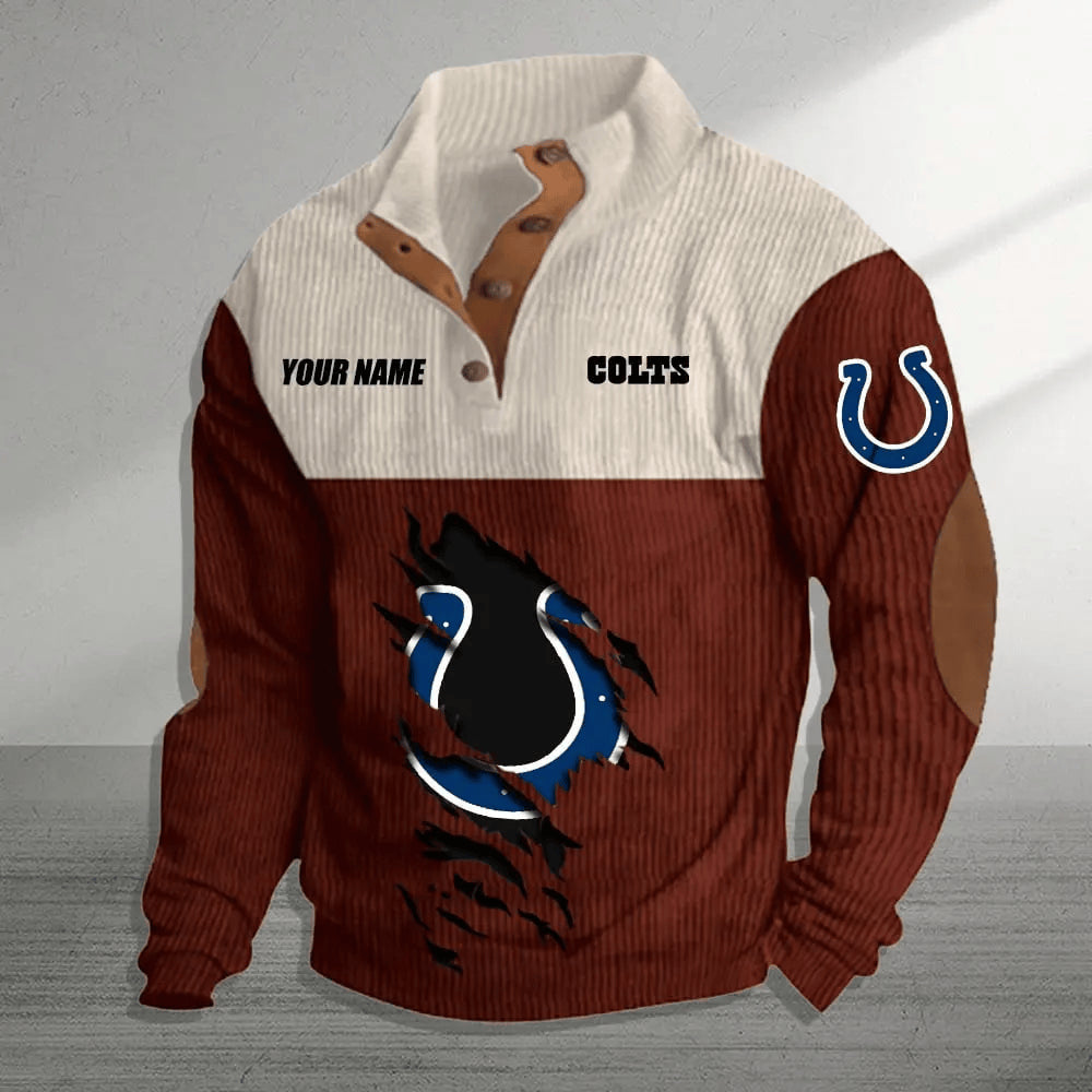 Indianapolis Colts Colorful Stand Collar Sweatshirt AZBTCSSW000051