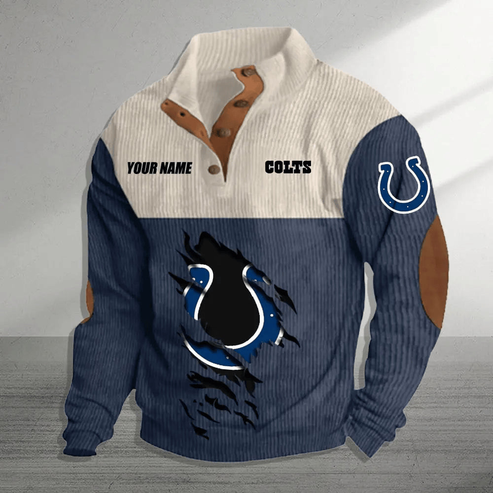 Indianapolis Colts Colorful Stand Collar Sweatshirt AZBTCSSW000051
