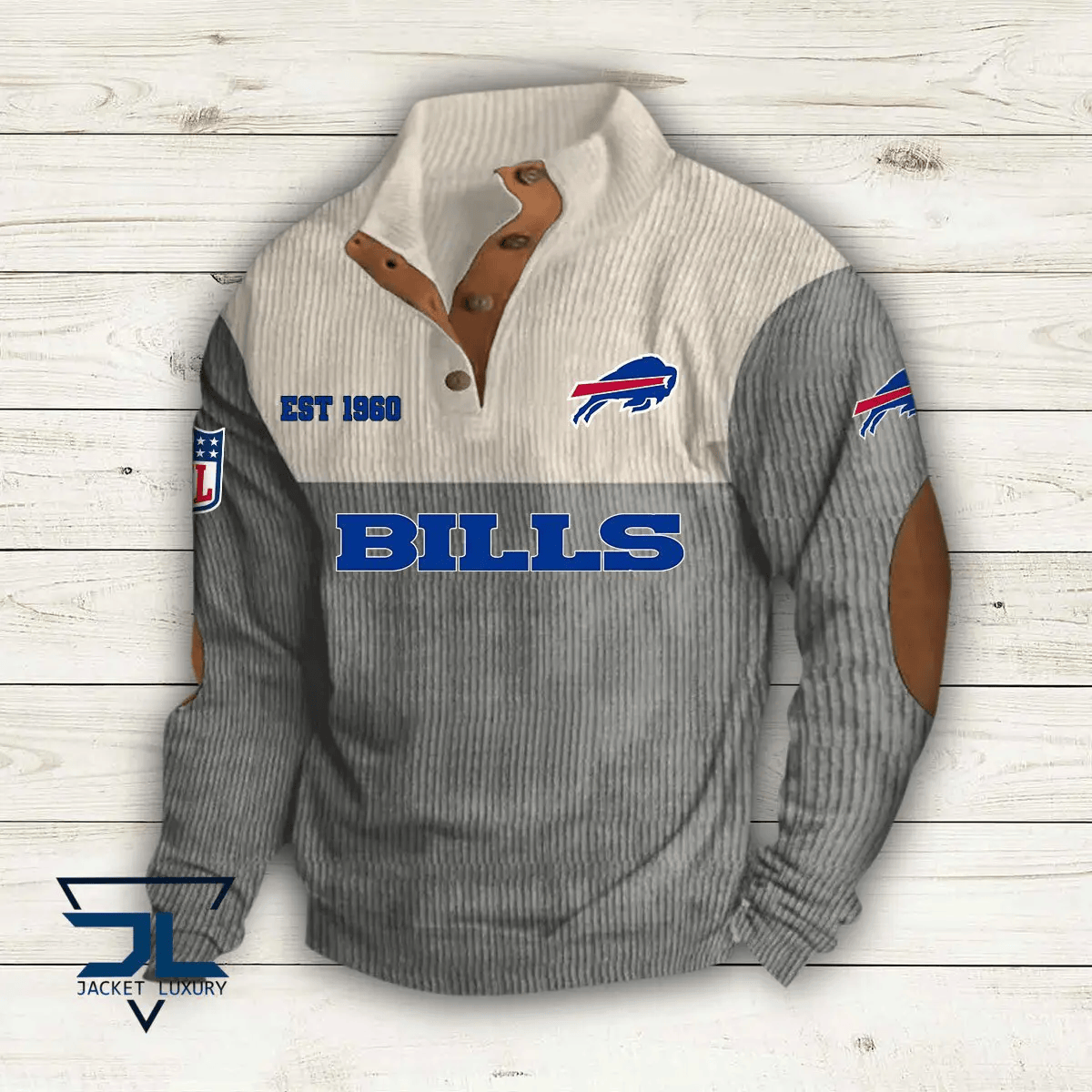 Buffalo Bills Colorful Stand Collar Sweatshirt AZBTCSSW000049