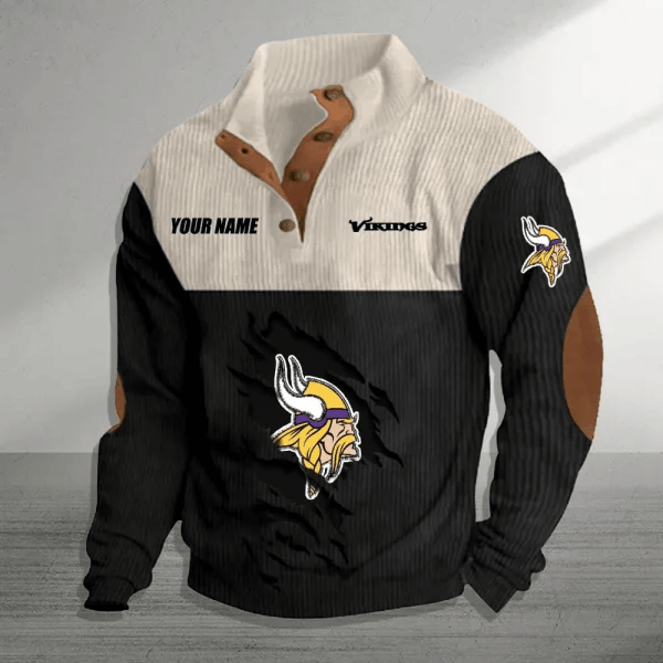 Minnesota Vikings Colorful Stand Collar Sweatshirt AZBTCSSW000052