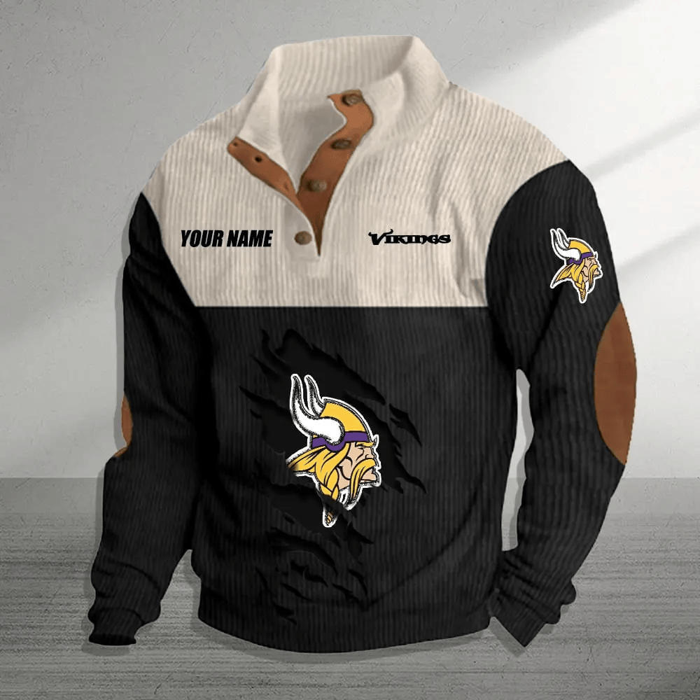 Minnesota Vikings Colorful Stand Collar Sweatshirt AZBTCSSW000052