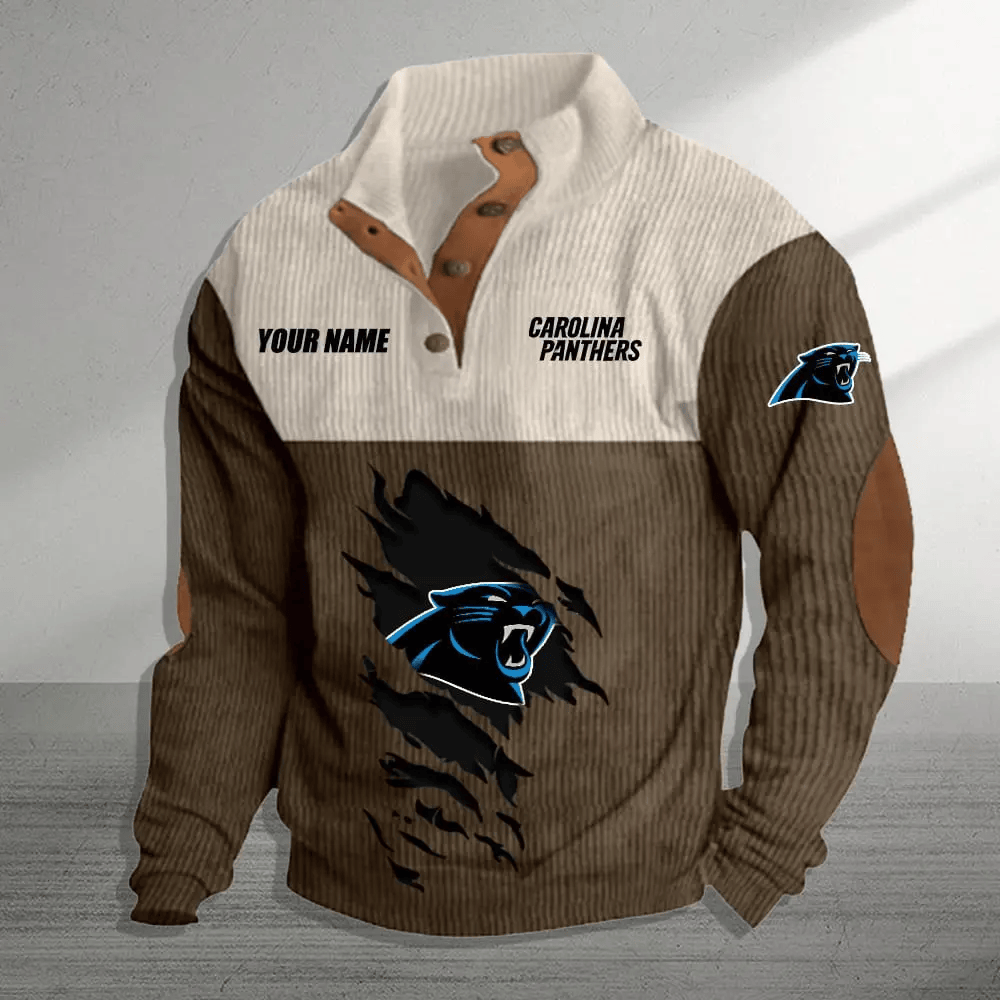 Carolina Panthers Colorful Stand Collar Sweatshirt AZBTCSSW000037
