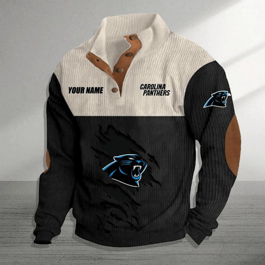 Carolina Panthers Colorful Stand Collar Sweatshirt AZBTCSSW000037