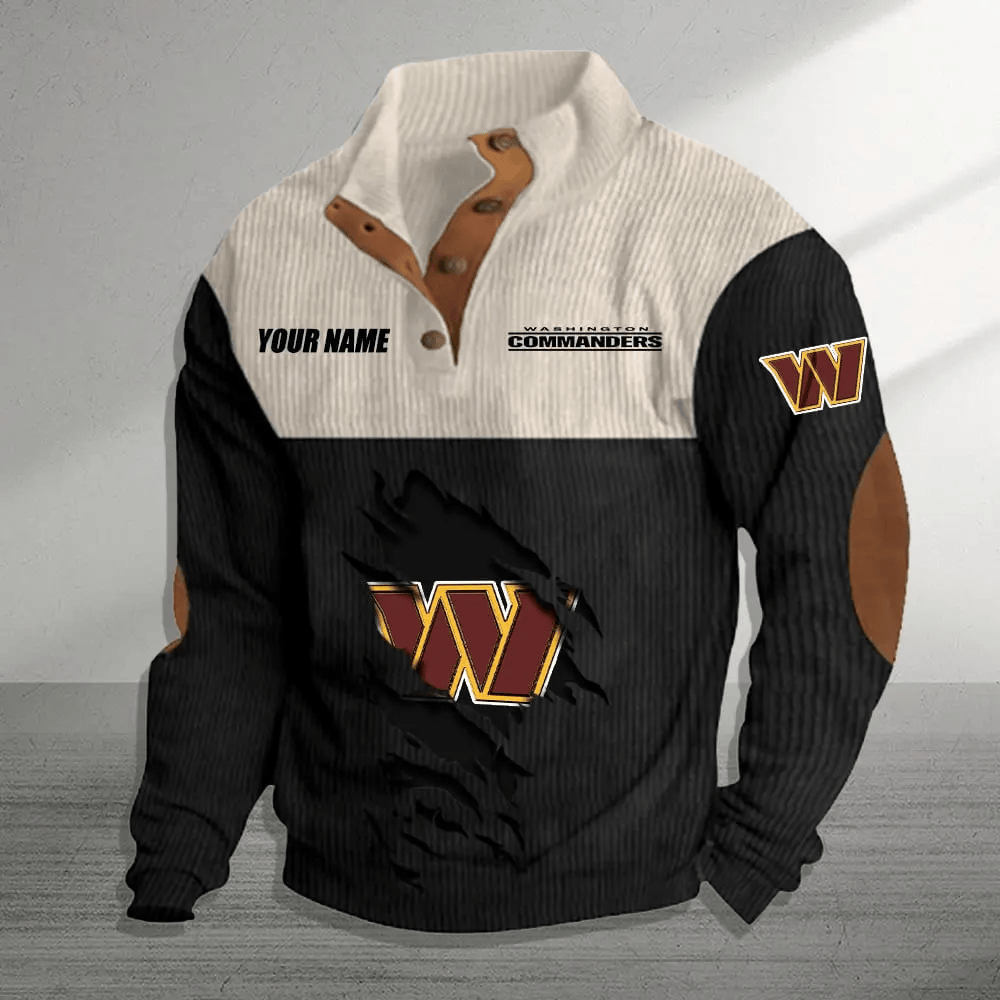 Washington Commanders Colorful Stand Collar Sweatshirt AZBTCSSW000042