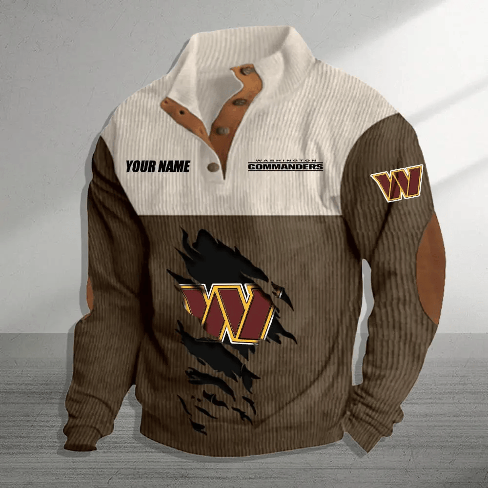 Washington Commanders Colorful Stand Collar Sweatshirt AZBTCSSW000042