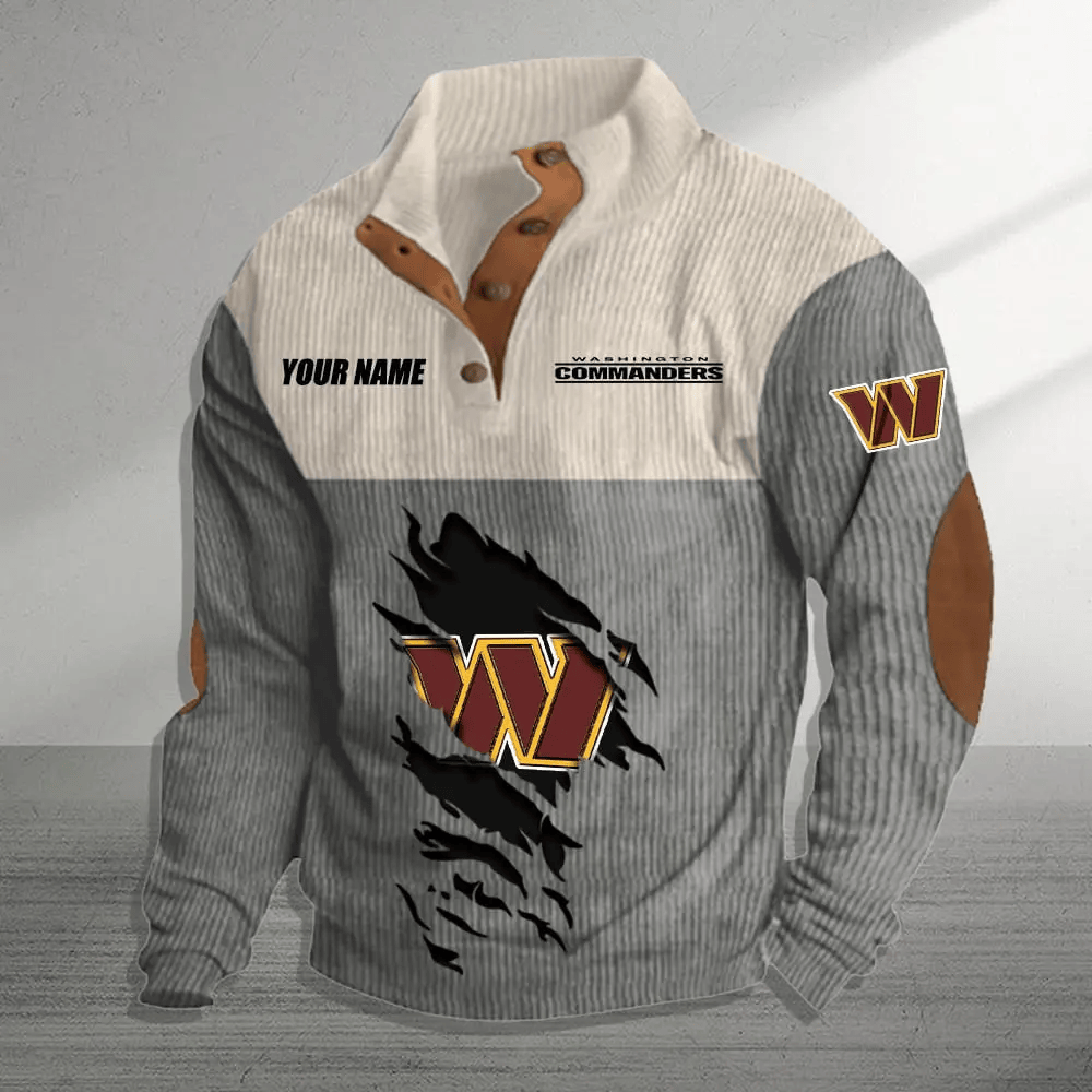 Washington Commanders Colorful Stand Collar Sweatshirt AZBTCSSW000042