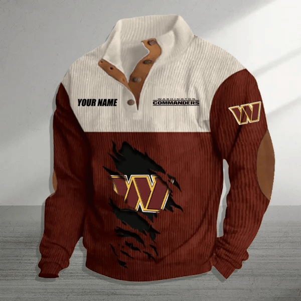 Washington Commanders Colorful Stand Collar Sweatshirt AZBTCSSW000042