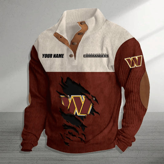 Washington Commanders Colorful Stand Collar Sweatshirt AZBTCSSW000042