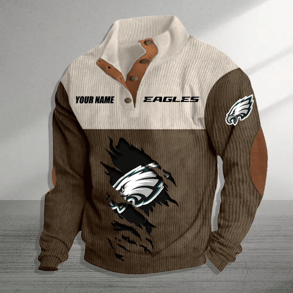 Philadelphia Eagles Colorful Stand Collar Sweatshirt AZBTCSSW000039