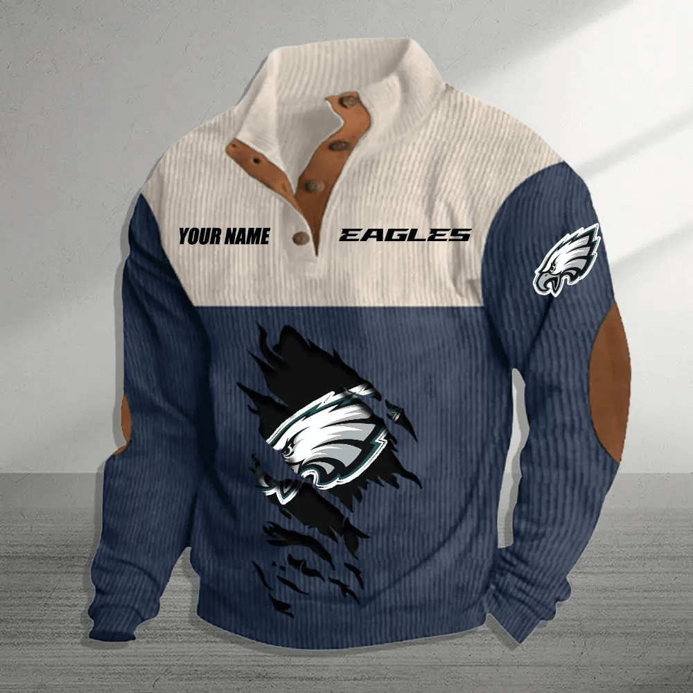 Philadelphia Eagles Colorful Stand Collar Sweatshirt AZBTCSSW000039