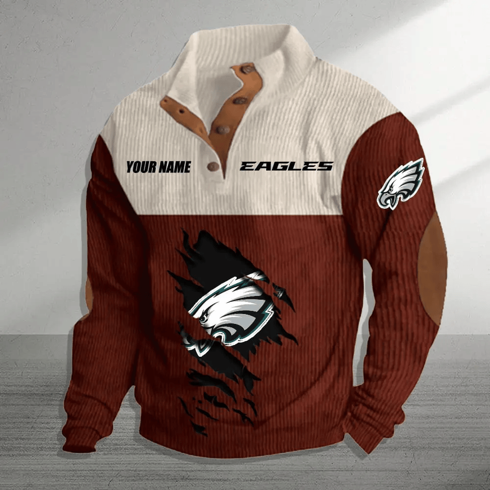 Philadelphia Eagles Colorful Stand Collar Sweatshirt AZBTCSSW000039