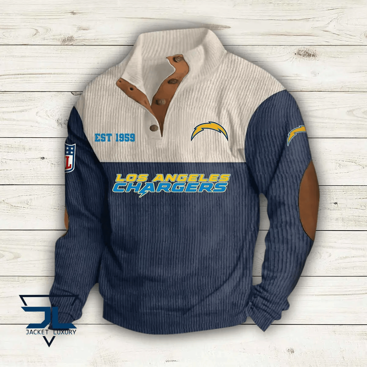 Los Angeles Chargers Colorful Stand Collar Sweatshirt AZBTCSSW000050