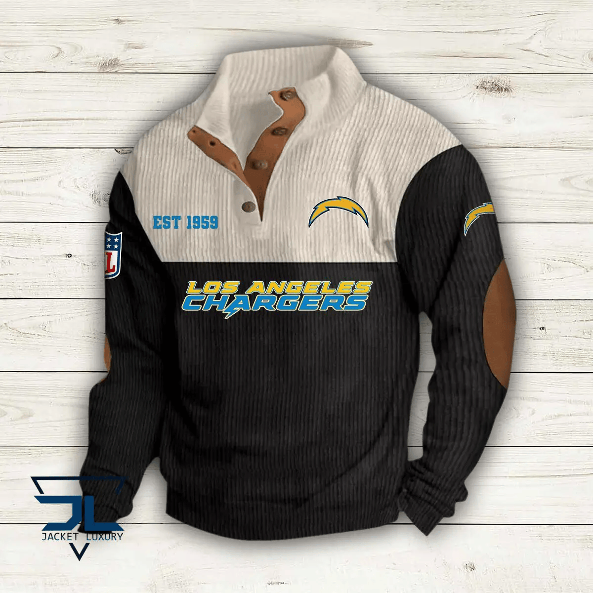 Los Angeles Chargers Colorful Stand Collar Sweatshirt AZBTCSSW000050
