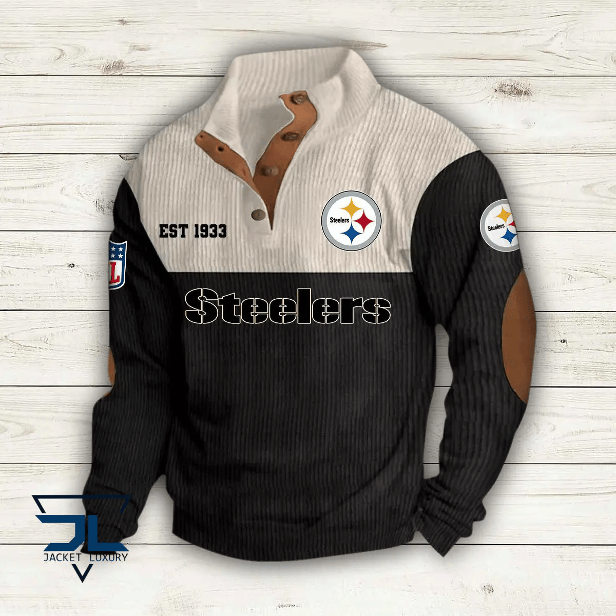 Pittsburgh Steelers Colorful Stand Collar Sweatshirt AZBTCSSW000035