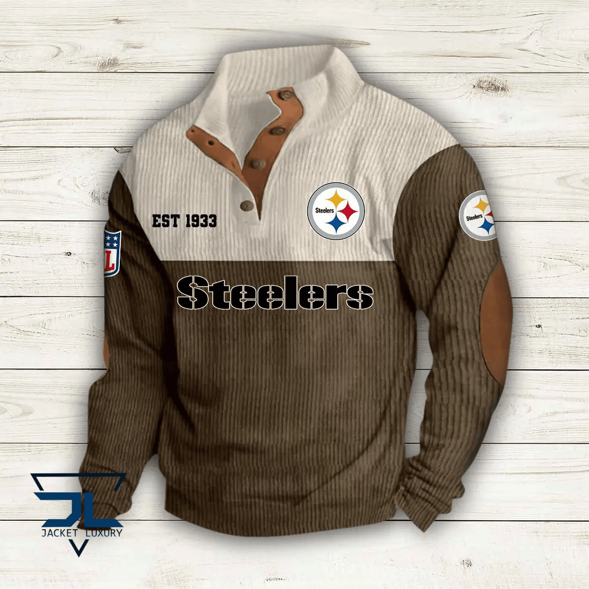 Pittsburgh Steelers Colorful Stand Collar Sweatshirt AZBTCSSW000035