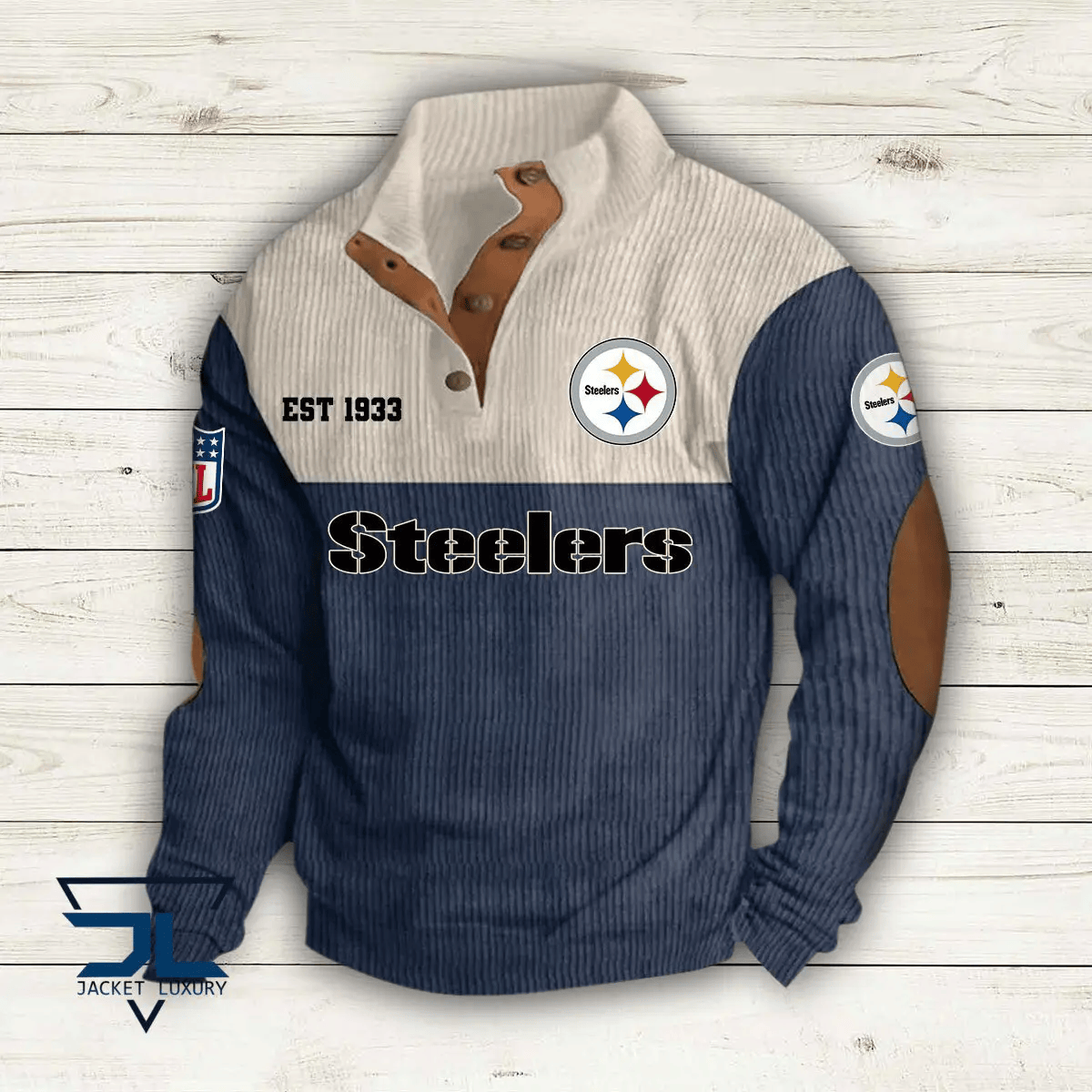 Pittsburgh Steelers Colorful Stand Collar Sweatshirt AZBTCSSW000035