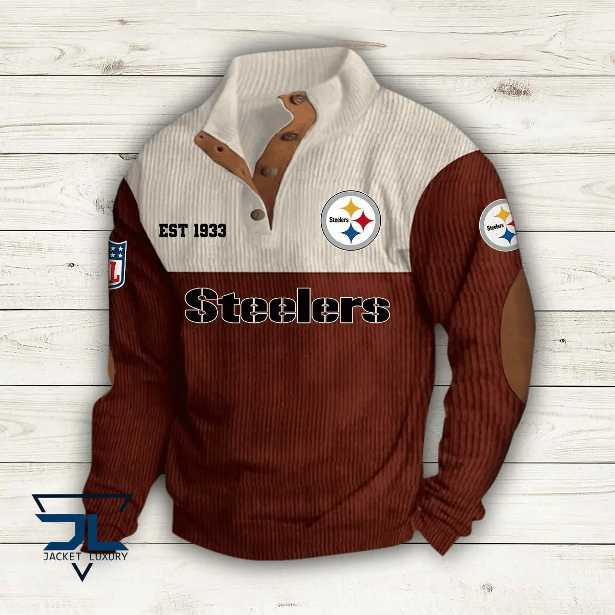 Pittsburgh Steelers Colorful Stand Collar Sweatshirt AZBTCSSW000035