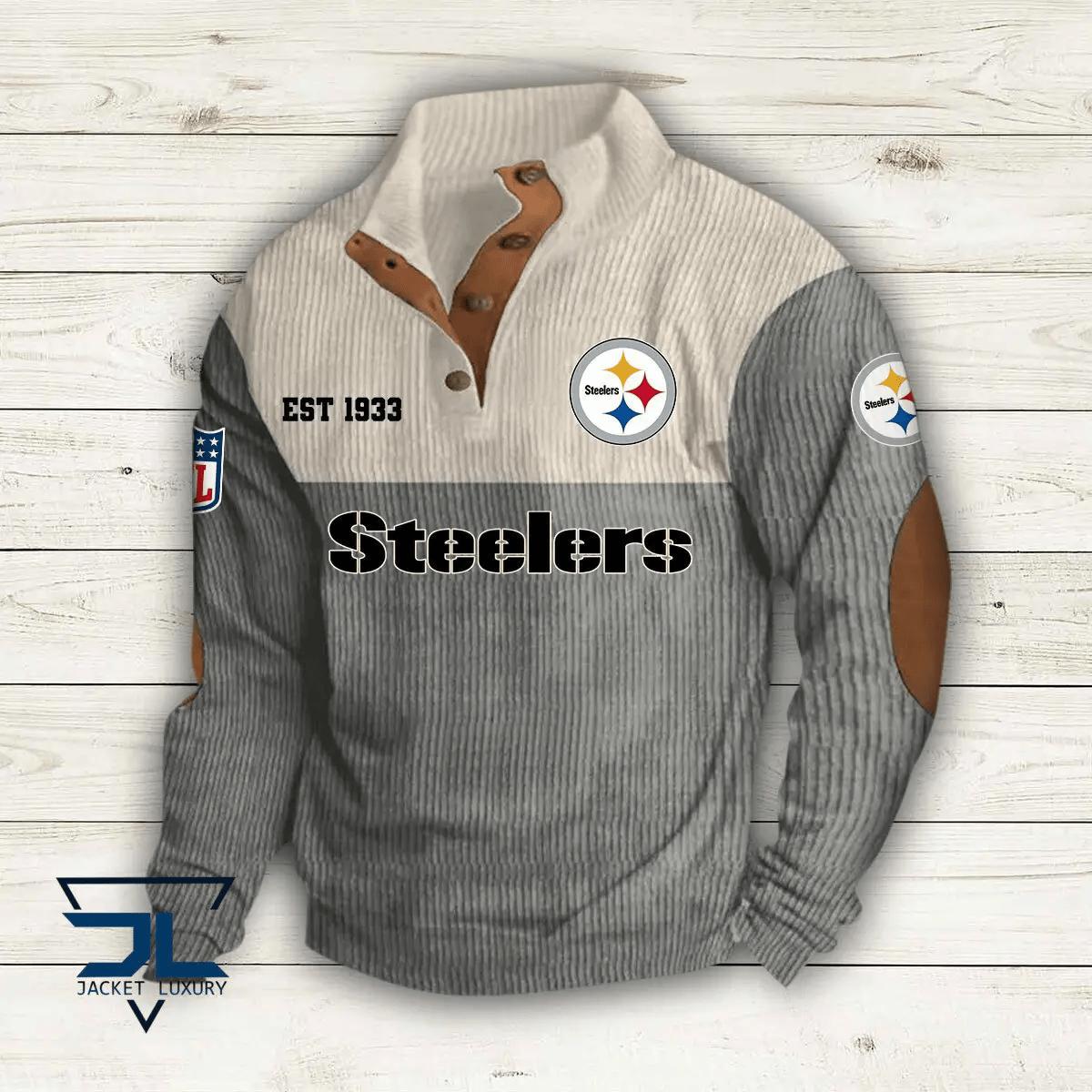 Pittsburgh Steelers Colorful Stand Collar Sweatshirt AZBTCSSW000035