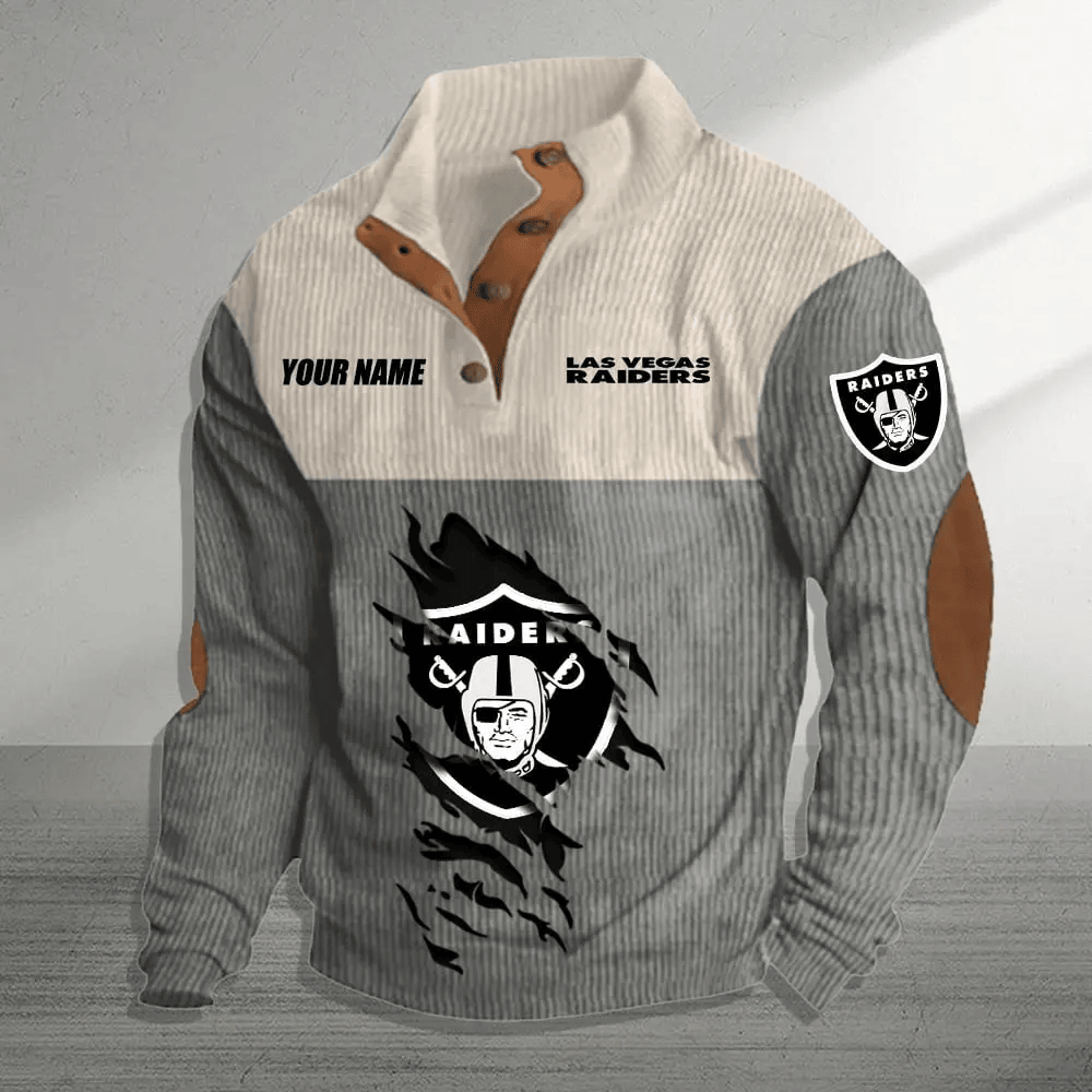 Las Vegas Raiders Colorful Stand Collar Sweatshirt AZBTCSSW000041