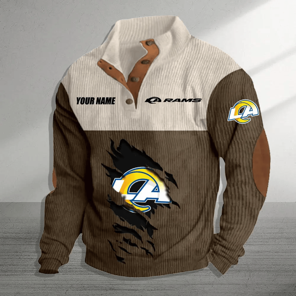 Los Angeles Rams Colorful Stand Collar Sweatshirt AZBTCSSW000046