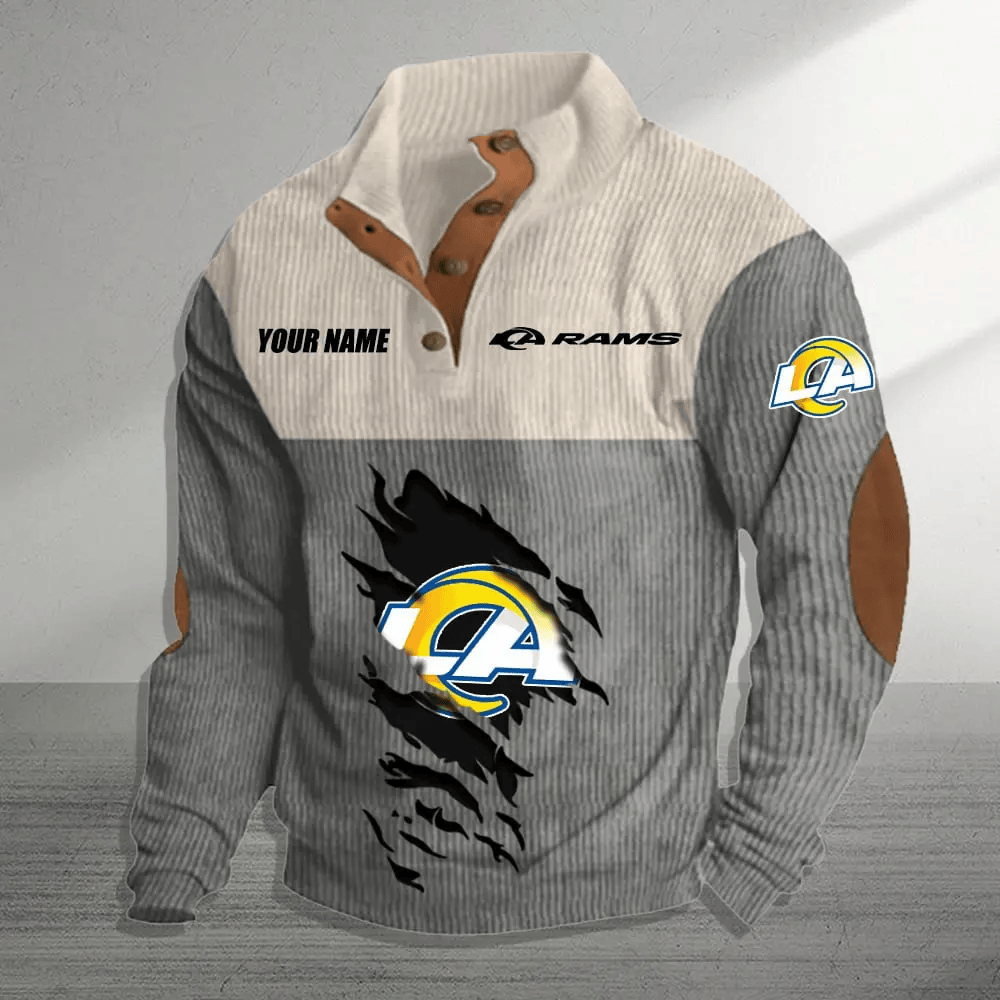 Los Angeles Rams Colorful Stand Collar Sweatshirt AZBTCSSW000046