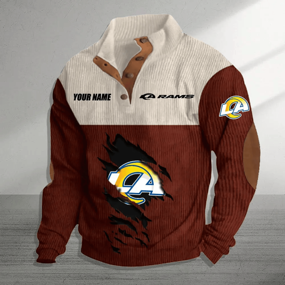 Los Angeles Rams Colorful Stand Collar Sweatshirt AZBTCSSW000046