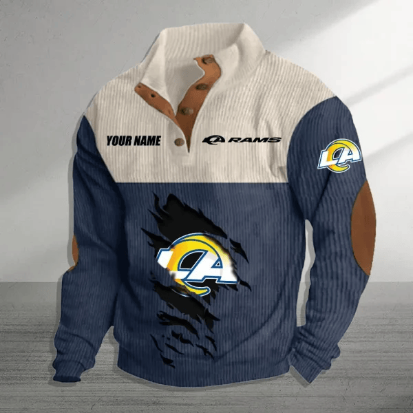 Los Angeles Rams Colorful Stand Collar Sweatshirt AZBTCSSW000046