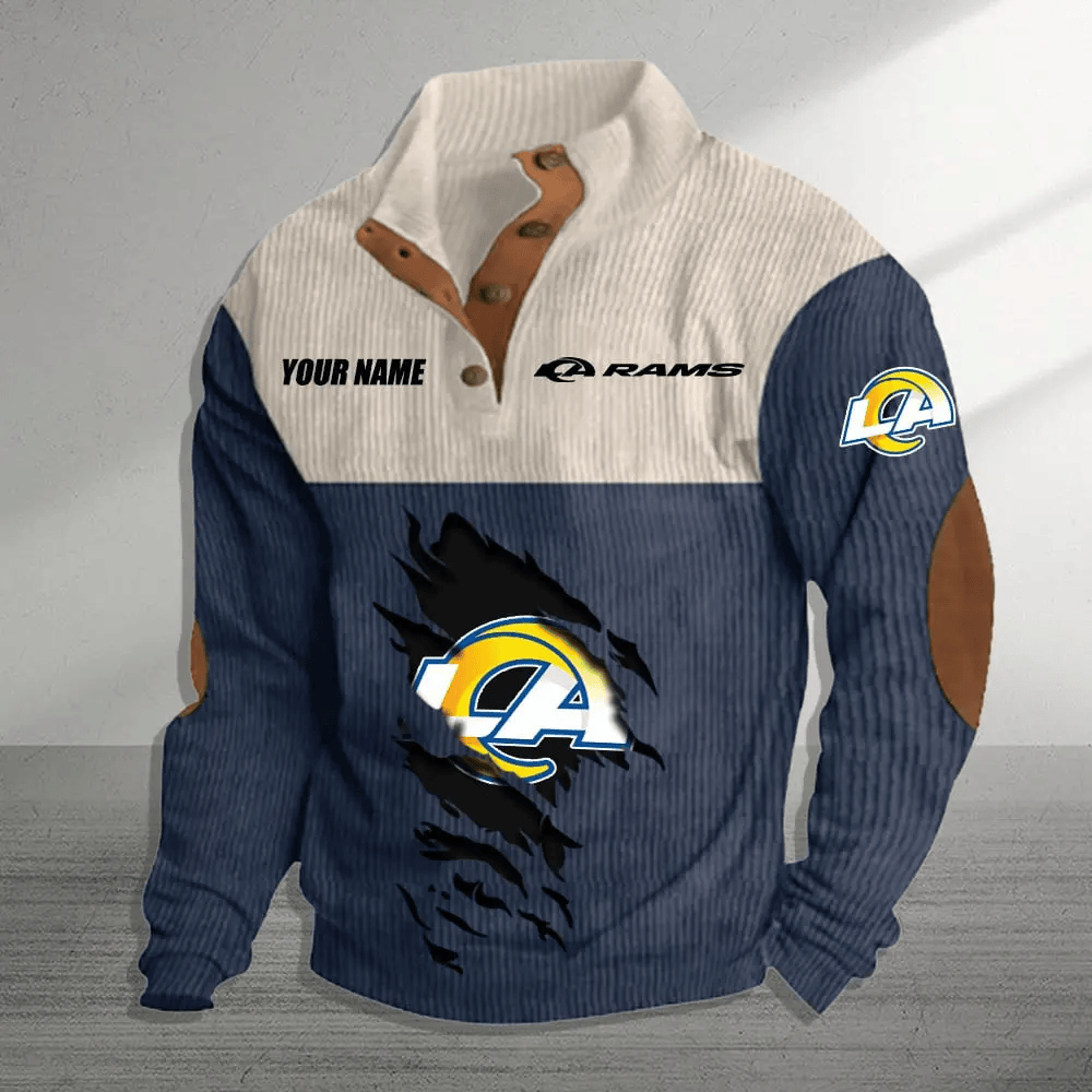 Los Angeles Rams Colorful Stand Collar Sweatshirt AZBTCSSW000046