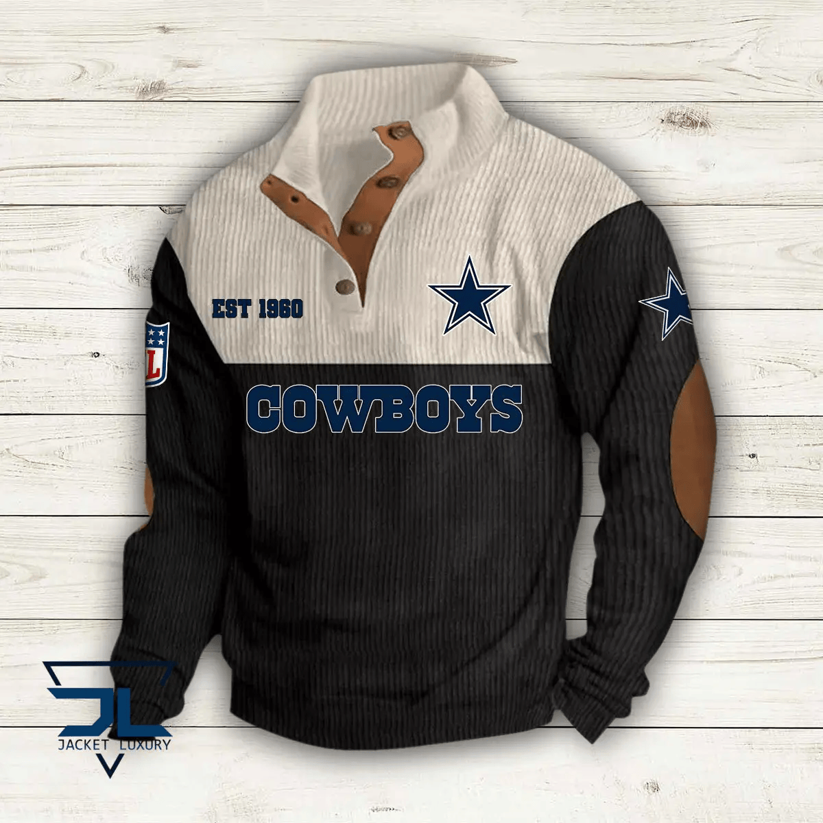 Dallas Cowboys Colorful Stand Collar Sweatshirt AZBTCSSW000002