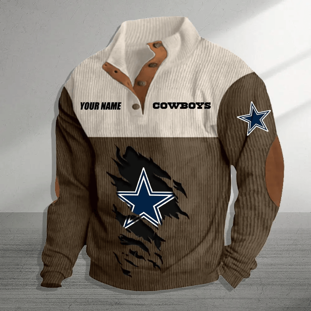 Dallas Cowboys Colorful Stand Collar Sweatshirt AZBTCSSW000001