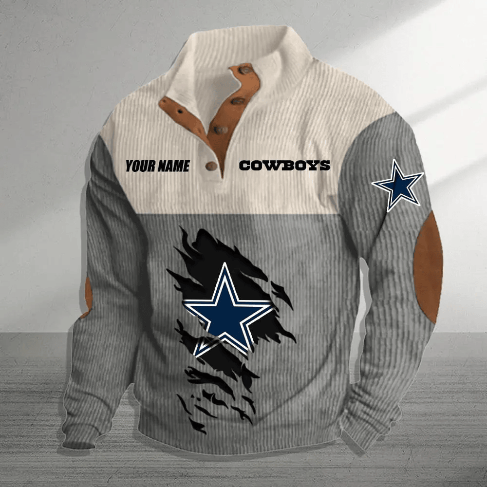 Dallas Cowboys Colorful Stand Collar Sweatshirt AZBTCSSW000001