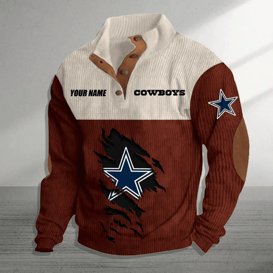 Dallas Cowboys Colorful Stand Collar Sweatshirt AZBTCSSW000001
