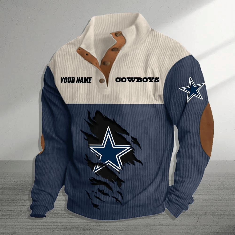 Dallas Cowboys Colorful Stand Collar Sweatshirt AZBTCSSW000001