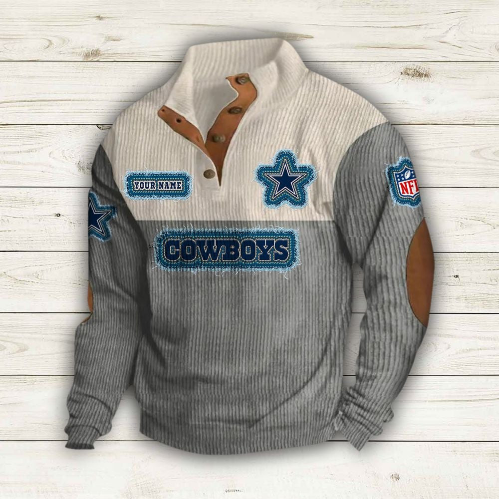 Dallas Cowboys Colorful Stand Collar Sweatshirt AZBTCSSW000003