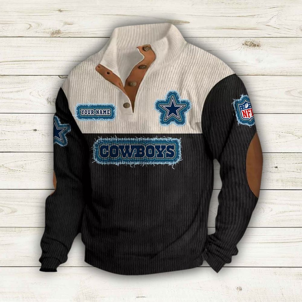 Dallas Cowboys Colorful Stand Collar Sweatshirt AZBTCSSW000003