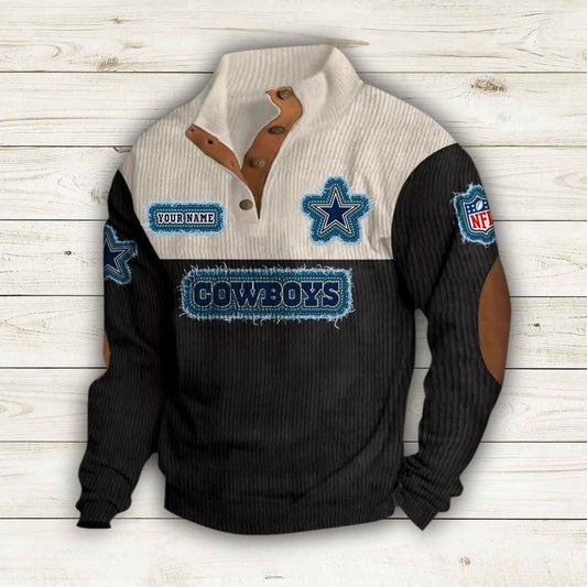 Dallas Cowboys Colorful Stand Collar Sweatshirt AZBTCSSW000003