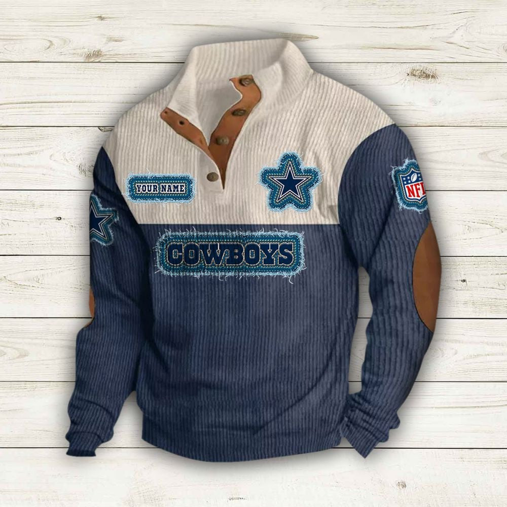 Dallas Cowboys Colorful Stand Collar Sweatshirt AZBTCSSW000003